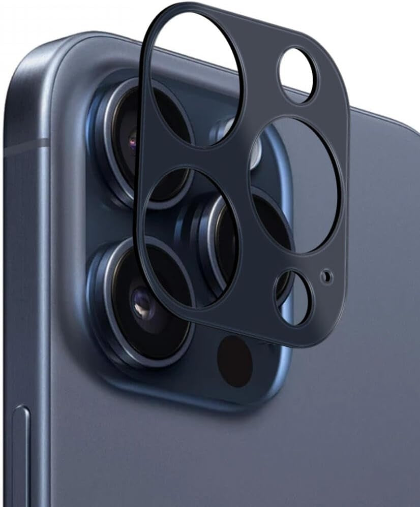 Rosso Camera Lens Protector - Προστατευτικό Κάλυμμα Κάμερας - Apple iPhone 15 Pro / 15 Pro Max - Blue (8719246422768)