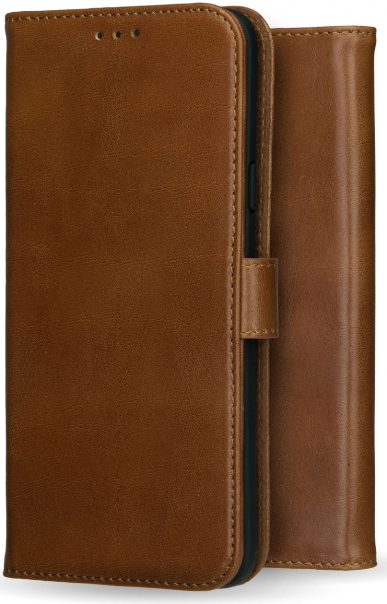 Rosso Deluxe Δερμάτινη Θήκη Πορτοφόλι OnePlus 10 Pro - Brown (8719246343636)