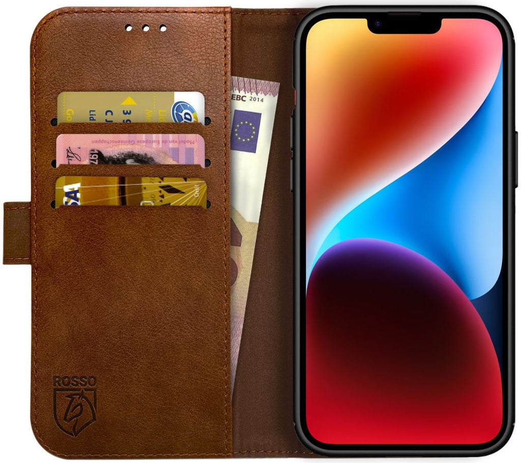 Rosso Element 2 in 1 - PU Θήκη Πορτοφόλι Apple iPhone 14 Plus - Brown (8719246369568)