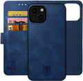 Rosso Element 2 in 1 - PU Θήκη Πορτοφόλι Apple iPhone 15 - Blue (8719246401466)