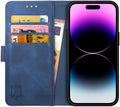 Rosso Element PU Θήκη Πορτοφόλι Apple iPhone 14 Pro - Blue (8719246369490)