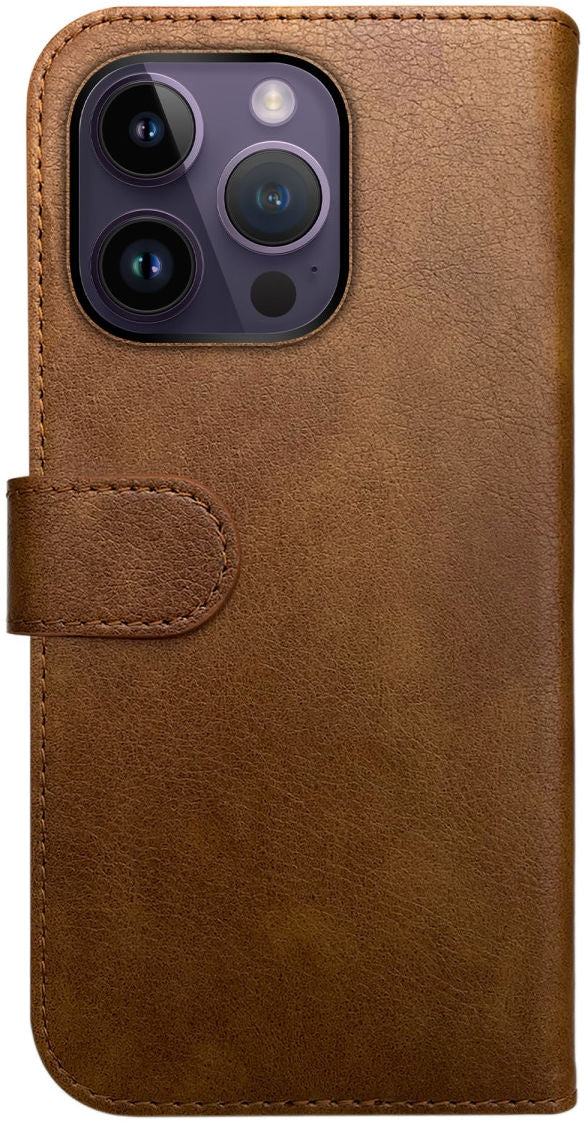 Rosso Element PU Θήκη Πορτοφόλι Apple iPhone 14 Pro - Brown (8719246369452)