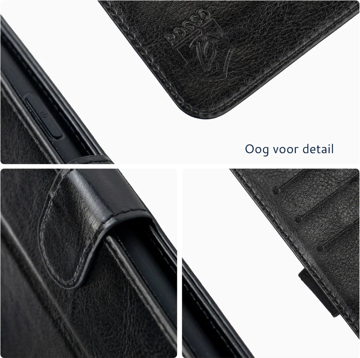 Rosso Element PU Θήκη Πορτοφόλι Apple iPhone 15 Plus - Black (8719246401213)