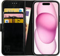 Rosso Element PU Θήκη Πορτοφόλι Apple iPhone 15 Plus - Black (8719246401213)