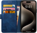 Rosso Element PU Θήκη Πορτοφόλι Apple iPhone 15 Pro - Blue (8719246401336)
