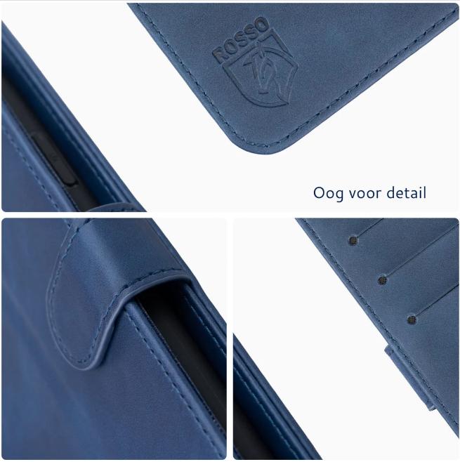 Rosso Element PU Θήκη Πορτοφόλι Apple iPhone 15 Pro - Blue (8719246401336)