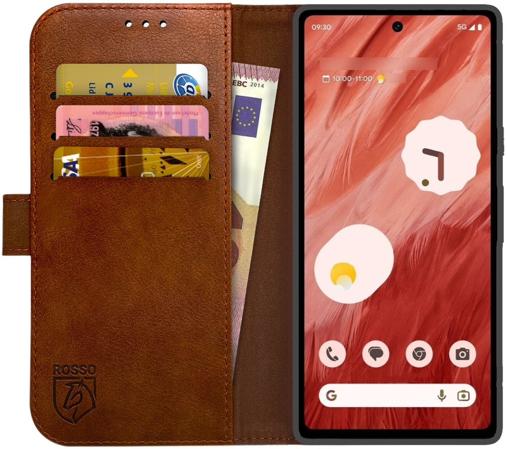 Rosso Element PU Θήκη Πορτοφόλι Google Pixel 7a - Brown (8719246384622)