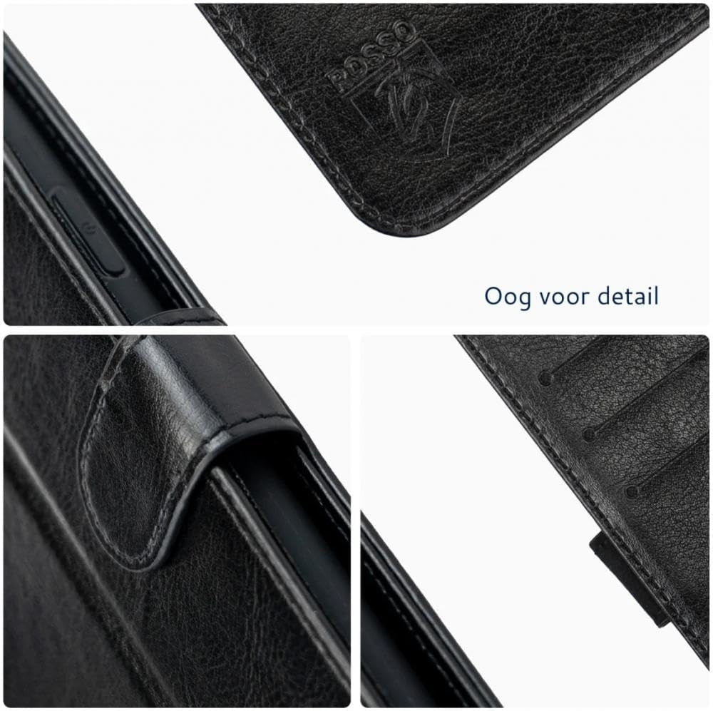 Rosso Element PU Θήκη Πορτοφόλι Google Pixel 8 Pro - Black (8719246390425)