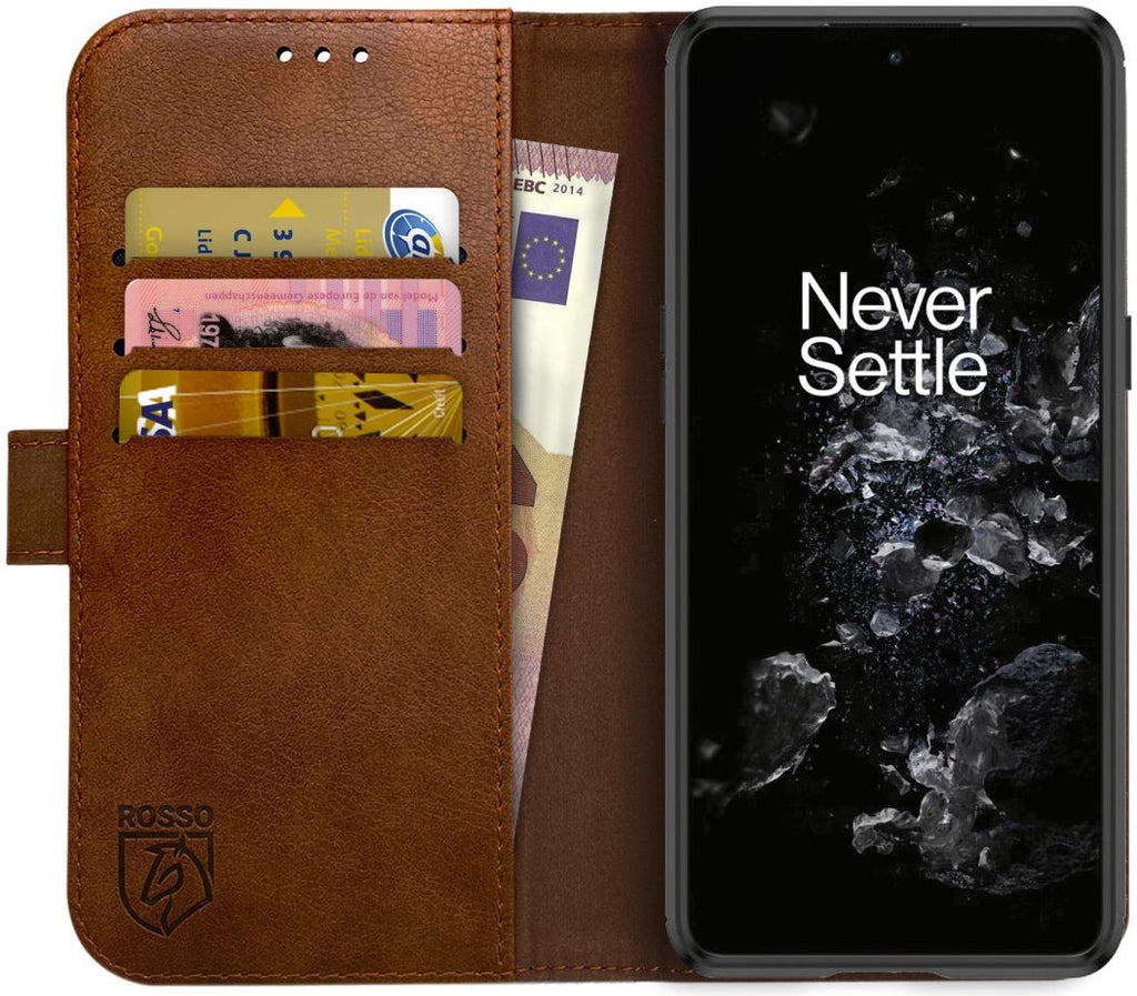 Rosso Element PU Θήκη Πορτοφόλι OnePlus 10T - Brown (8719246375774)