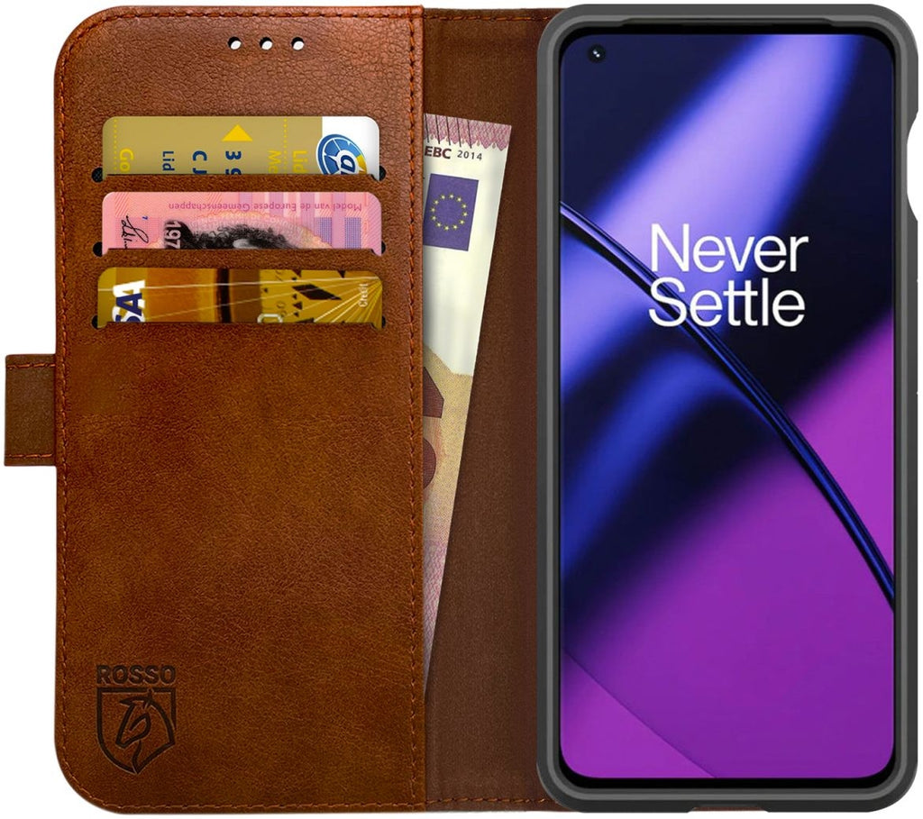 Rosso Element PU Θήκη Πορτοφόλι OnePlus 11 - Brown (8719246384615)