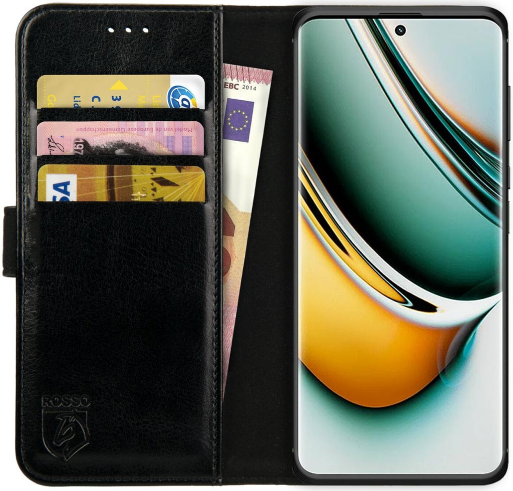 Rosso Element PU Θήκη Πορτοφόλι Realme 11 Pro - Black (8719246398797)
