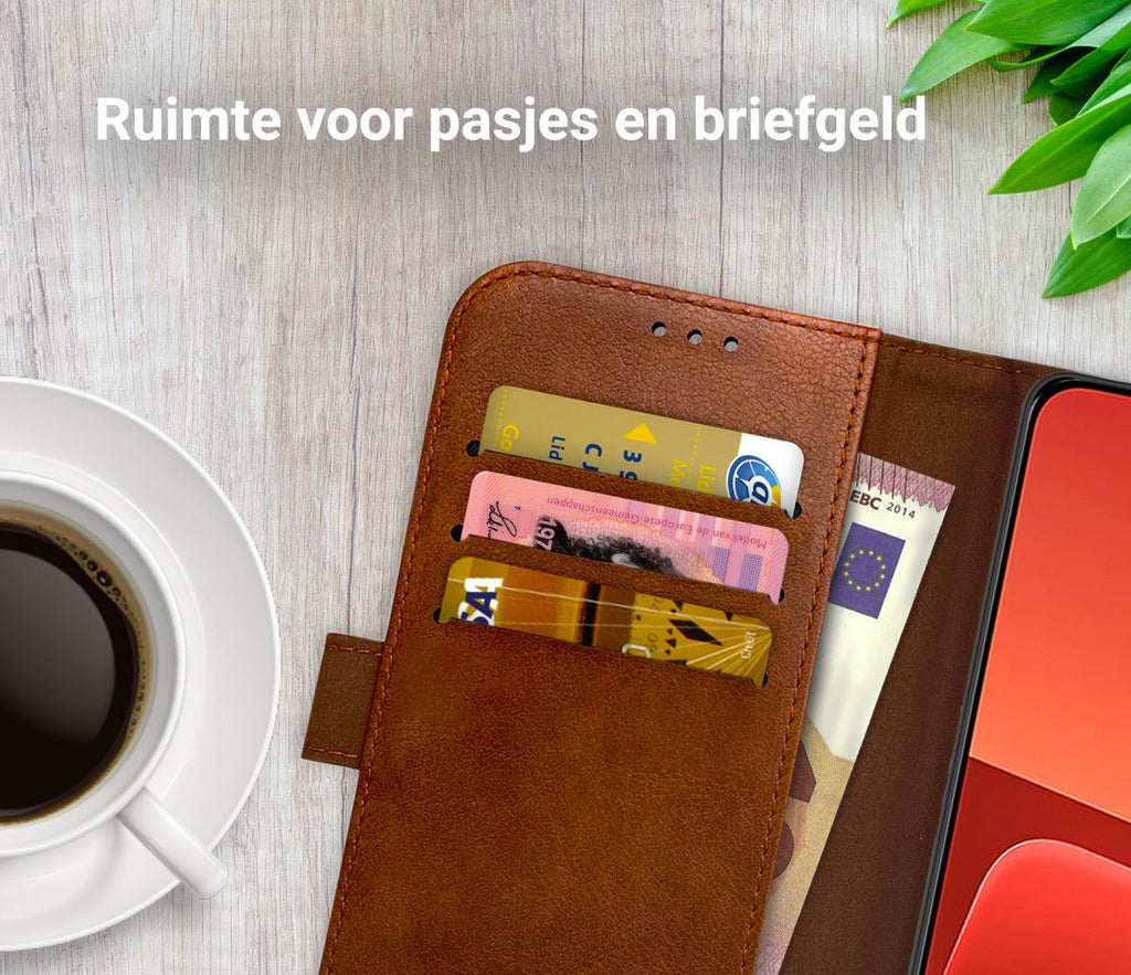 Rosso Element PU Θήκη Πορτοφόλι Xiaomi 13 - Brown (8719246381706)