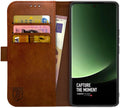 Rosso Element PU Θήκη Πορτοφόλι Xiaomi 13 Ultra - Brown (8719246398841)