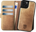 Rosso Elite - MagSafe Δερμάτινη Θήκη / Πορτοφόλι - Apple iPhone 14 - Light Brown (8719246420085)