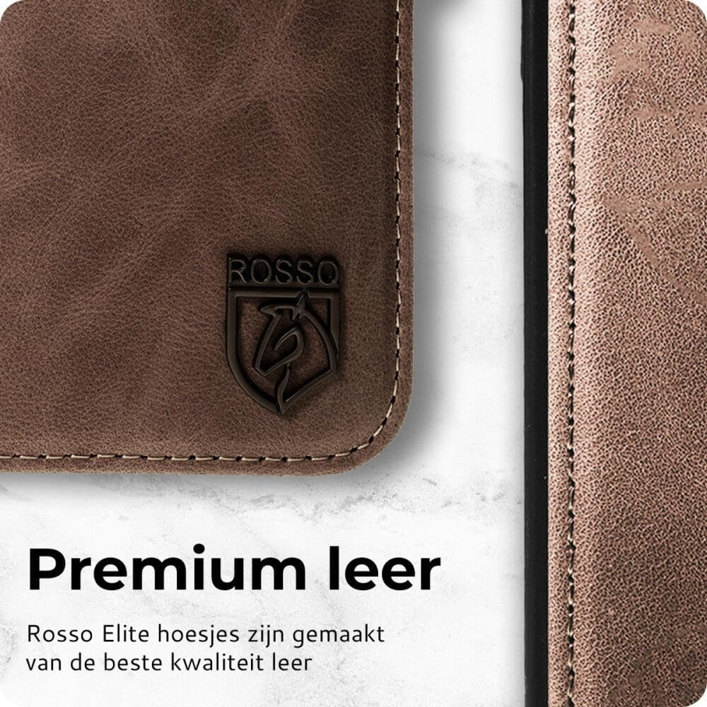 Rosso Elite - MagSafe Δερμάτινη Θήκη / Πορτοφόλι - Samsung Galaxy S23 FE - Brown (8719246438431)