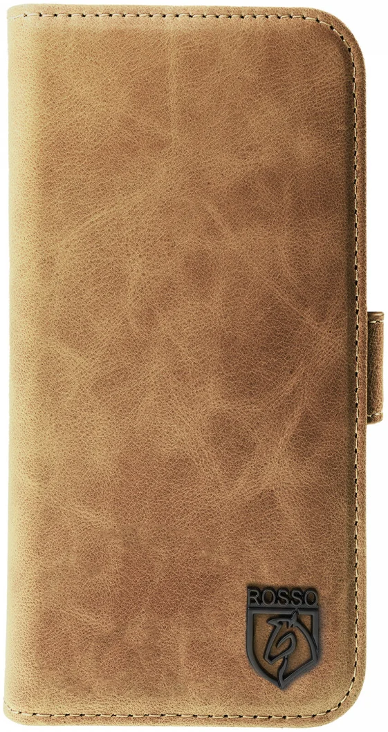 Rosso Elite - MagSafe Δερμάτινη Θήκη / Πορτοφόλι - Samsung Galaxy S23 - Light Brown (8719246420146)