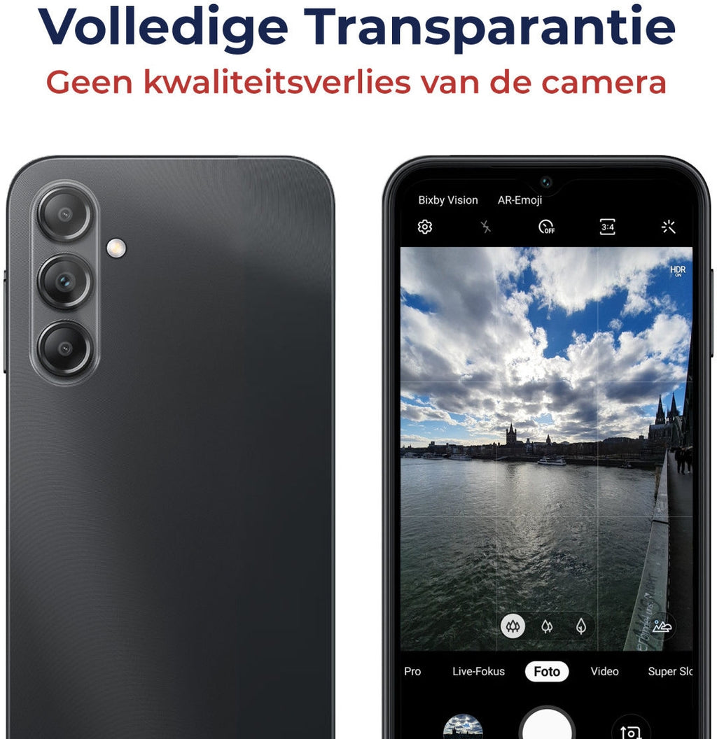 Rosso Tempered Glass Camera Lens Protector - Αντιχαρακτικό Προστατευτικό Γυαλί για Φακό Κάμερας Samsung Galaxy A14 - Transpar