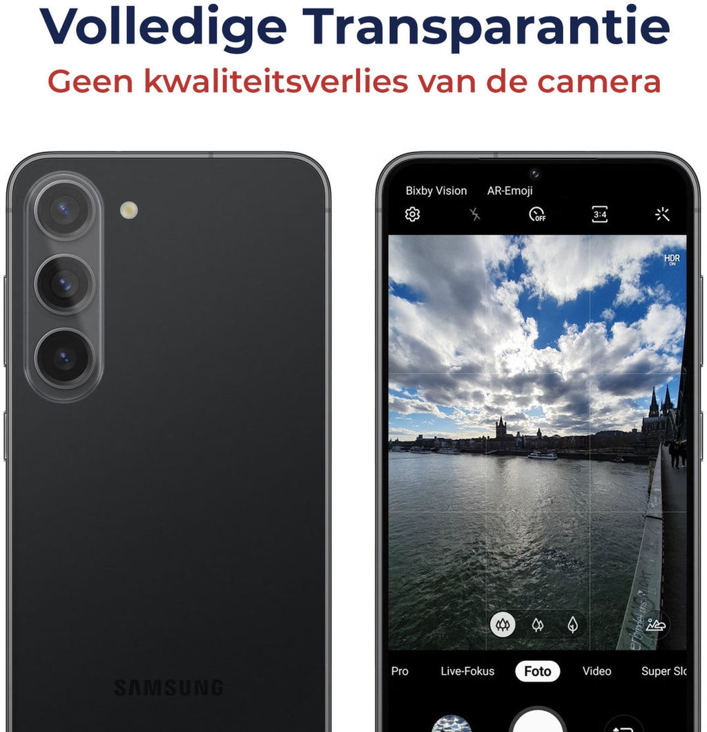 Rosso Tempered Glass Camera Lens Protector - Αντιχαρακτικό Προστατευτικό Γυαλί για Φακό Κάμερας Samsung Galaxy S23 / S23 Plus
