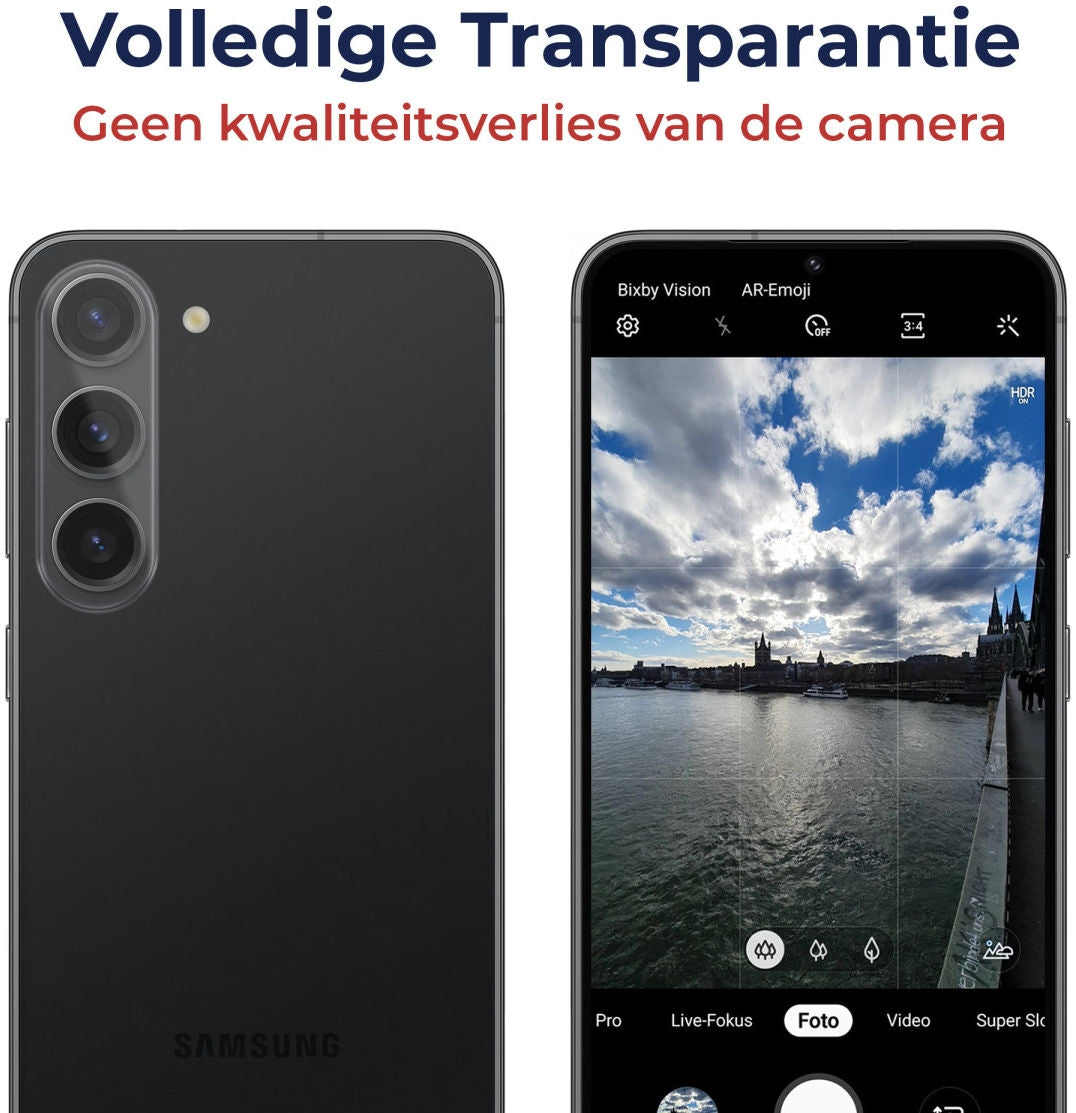 Rosso Tempered Glass Camera Lens Protector - Αντιχαρακτικό Προστατευτικό Γυαλί για Φακό Κάμερας Samsung Galaxy S23 / S23 Plus