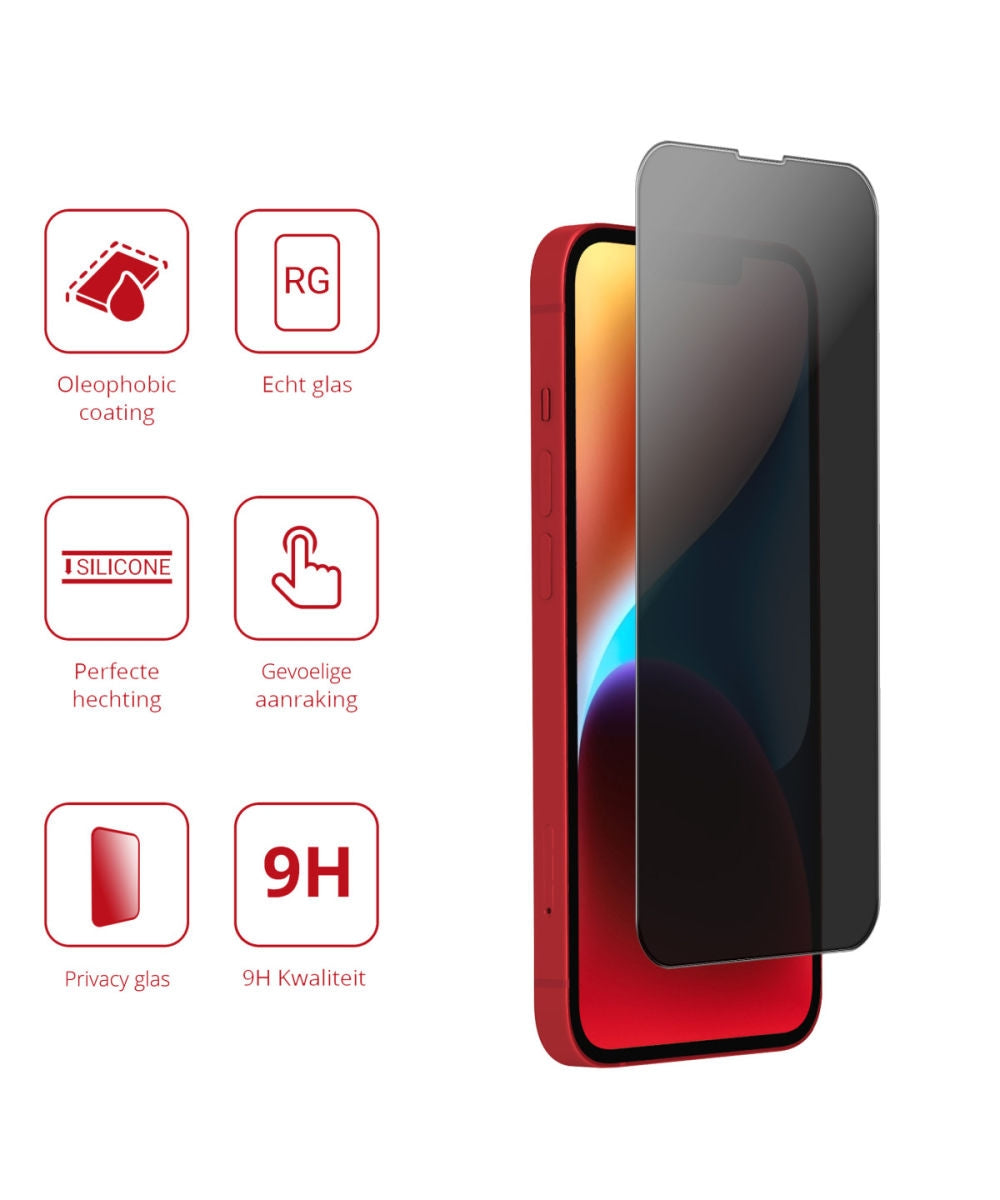 Rosso Tempered Glass Privacy - Αντιχαρακτικό Γυαλί Προστασίας Απορρήτου Οθόνης Apple iPhone 14 Plus (8719246376290)