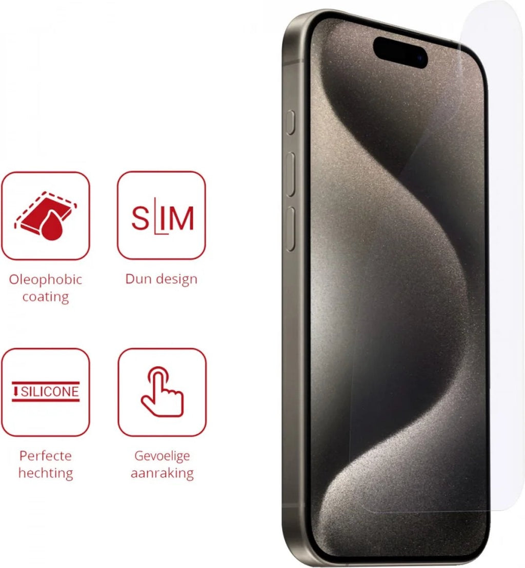 Rosso Ultra Clear Screen Protector - Μεμβράνη Προστασίας Οθόνης - Apple iPhone 15 Pro Max - 2 Τεμάχια (8719246401152)