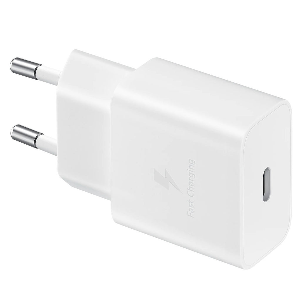 Samsung Fast Travel Charger - Ταχυφορτιστής Ταξιδιού / Αντάπτορας με 1x Type-C και με Καλώδιο Type-C σε Type-C - 15W - 100cm 