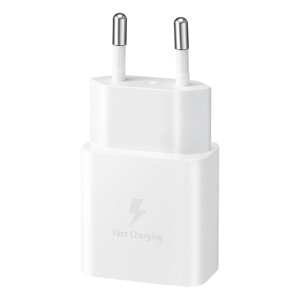 Samsung Fast Travel Charger - Ταχυφορτιστής Ταξιδιού / Αντάπτορας με 1x Type-C και με Καλώδιο Type-C σε Type-C - 15W - 100cm 