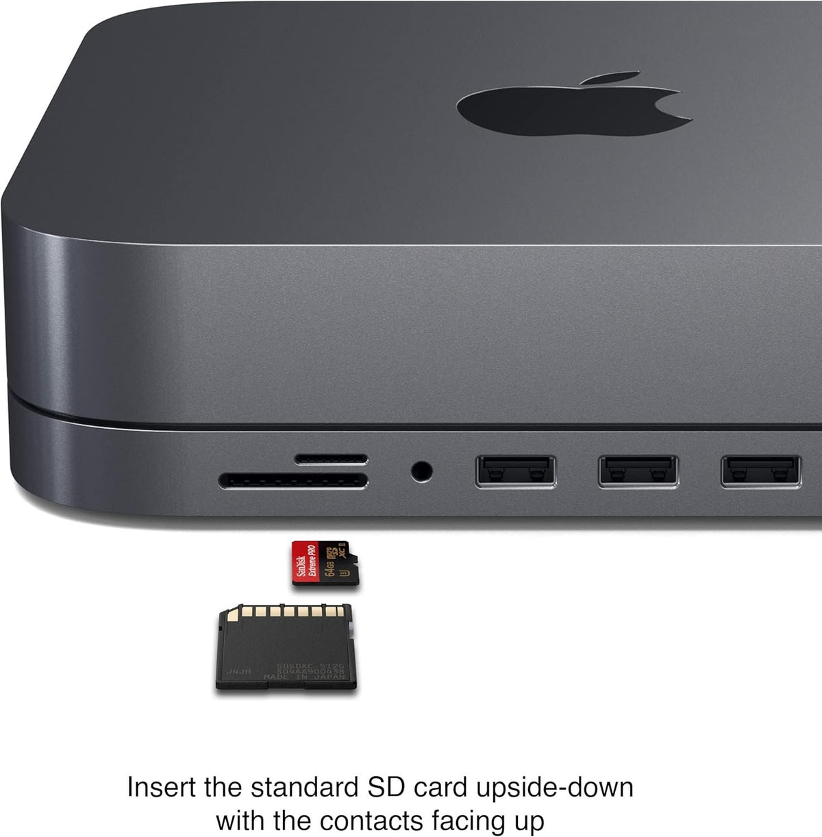 Satechi Stand Hub Βάση Αλουμινίου για Mac Mini 2023 / M1 2020 / 2018 / Mac Studio 2023 / 2022 Με Θύρες 1 x Type-C / 3 x USB-A