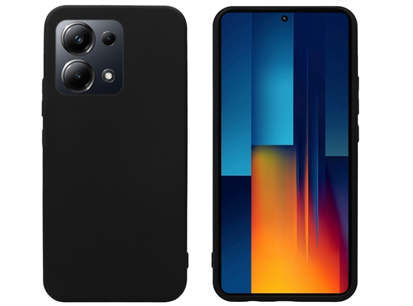 Σετ Θήκη Σιλικόνης & Tempered Glass - Xiaomi Redmi Note 13 Pro 4G / Poco M6 Pro 4G - Vivid Set - Transparent / Black (VIMAT35