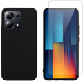 Σετ Θήκη Σιλικόνης & Tempered Glass - Xiaomi Redmi Note 13 Pro 4G / Poco M6 Pro 4G - Vivid Set - Transparent / Black (VIMAT35