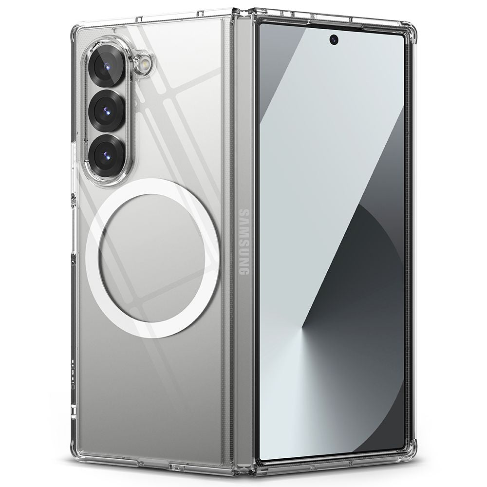 Σκληρή Ανθεκτική Διάφανη MagSafe Θήκη με TPU Bumper - Samsung Galaxy Z Fold6 - Ringke Fusion Magnetic - Clear (8809961786969)