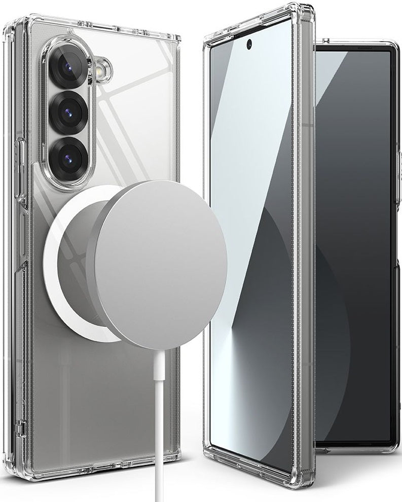 Σκληρή Ανθεκτική Διάφανη MagSafe Θήκη με TPU Bumper - Samsung Galaxy Z Fold6 - Ringke Fusion Magnetic - Clear (8809961786969)