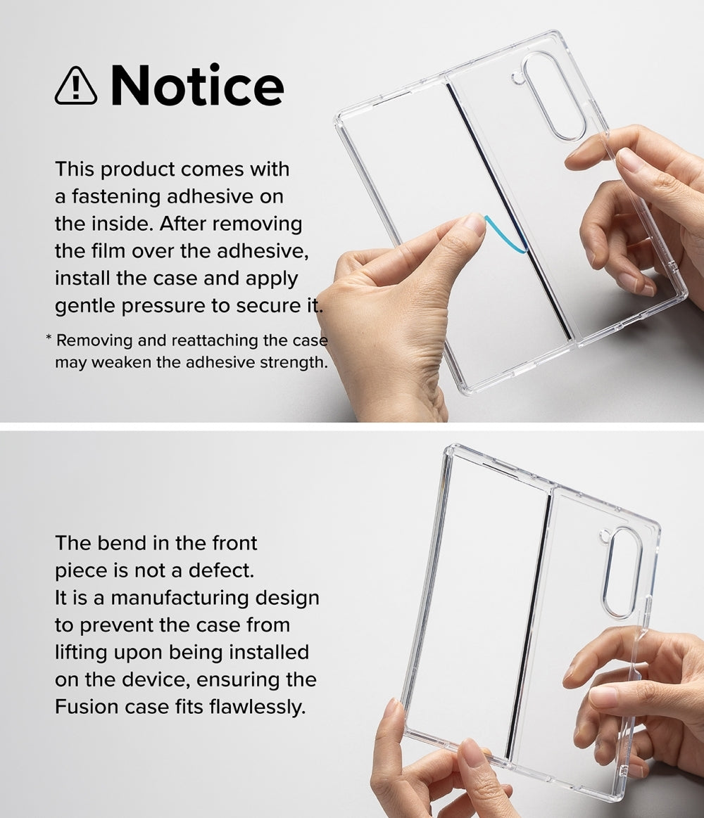 Σκληρή Ανθεκτική Διάφανη Θήκη με TPU Bumper - Samsung Galaxy Z Fold6 - Ringke Fusion - Clear (8809961786945)