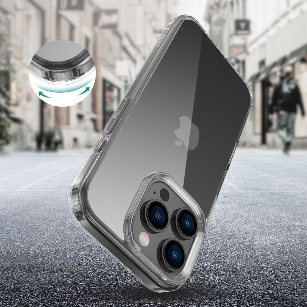 Σκληρή Διάφανη Θήκη - Apple iPhone 16 Pro - Tech-Protect FlexAir Hybrid - Clear (5906302311644)