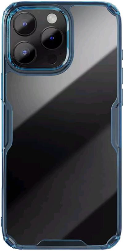 Σκληρή Διάφανη Θήκη με TPU Bumper - Apple iPhone 16 Pro Max - Nillkin Nature TPU Pro Case - Blue (6902048287259)
