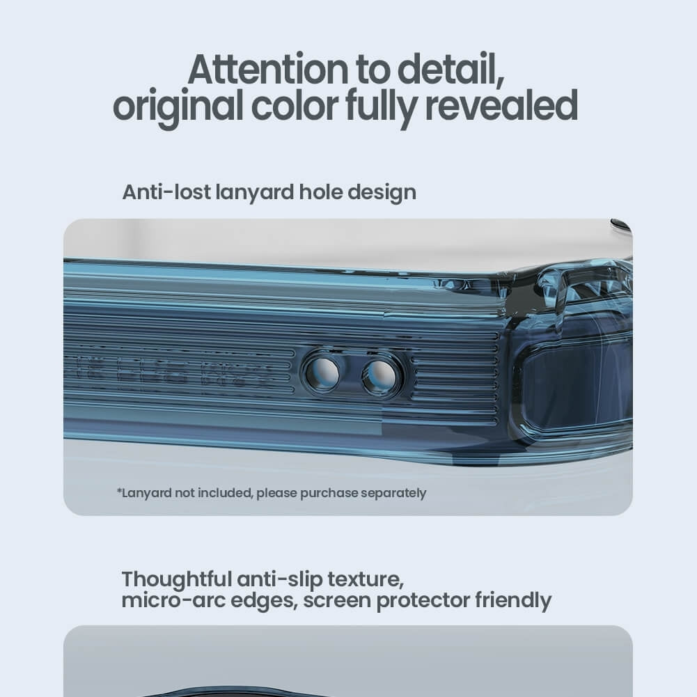 Σκληρή Διάφανη Θήκη με TPU Bumper - Apple iPhone 16 Pro - Nillkin Nature TPU Pro Case - Blue (6902048287211)