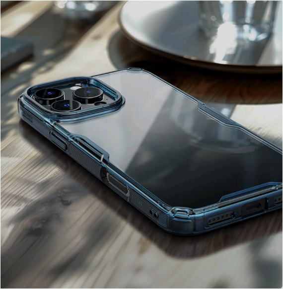 Σκληρή Διάφανη Θήκη με TPU Bumper - Apple iPhone 16 Pro - Nillkin Nature TPU Pro Case - Blue (6902048287211)