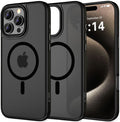 Σκληρή Ημιδιάφανη Θήκη MagSafe - Apple iPhone 16 Pro Max - Tech-Protect MagMat - Matte Black (5906302311118)