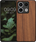 Σκληρή Ξύλινη Θήκη με TPU Bumper - Xiaomi Redmi Note 13 5G - KWmobile Wood Case with TPU Bumper - Walnut / Brown (KWM000020LO
