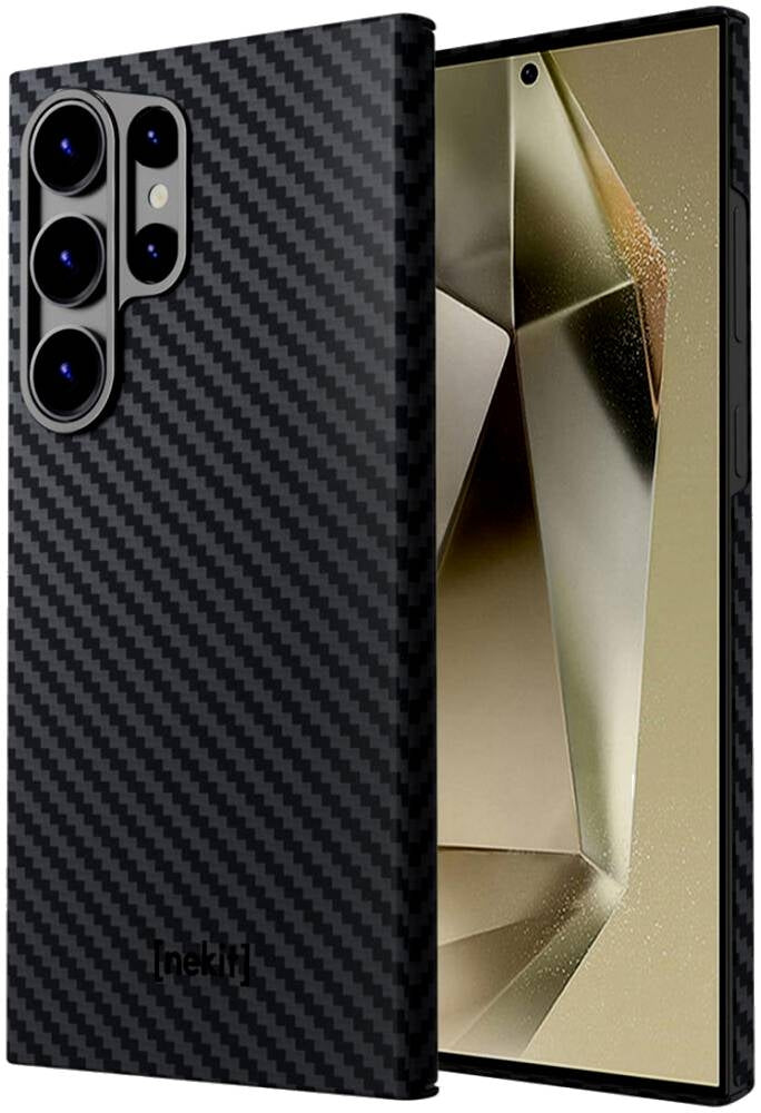 Σκληρή MagSafe Θήκη Aramid Fiber - Samsung Galaxy S24 Ultra - Nekit Fiber - 1mm - 1500D Kevlar - Black (8719246451959)