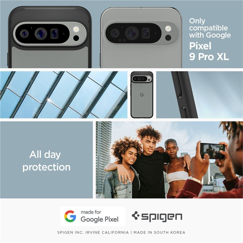 Σκληρή Θήκη - Google Pixel 9 Pro XL - Spigen Ultra Hybrid - Matte Black (ACS07724)