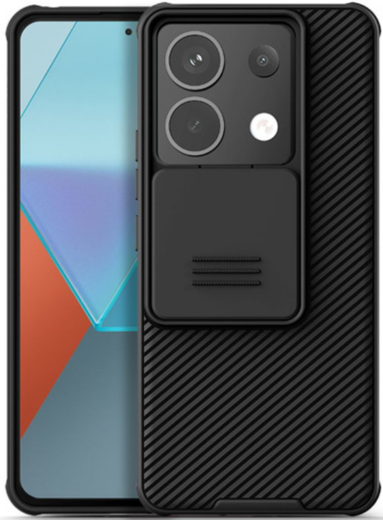 Σκληρή Θήκη με Κάλυμμα για την Κάμερα - Xiaomi Redmi Note 13 Pro 5G / Poco X6 - Nillkin CamShield Pro - Black (6902048271920)