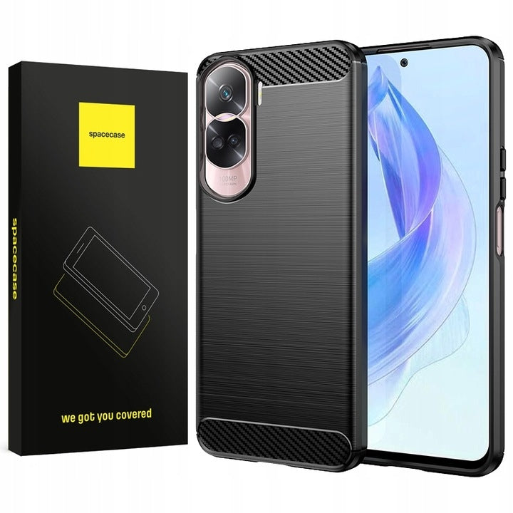 Spacecase Carbon - Θήκη Σιλικόνης - Honor 90 Lite - Black (5905719106034)