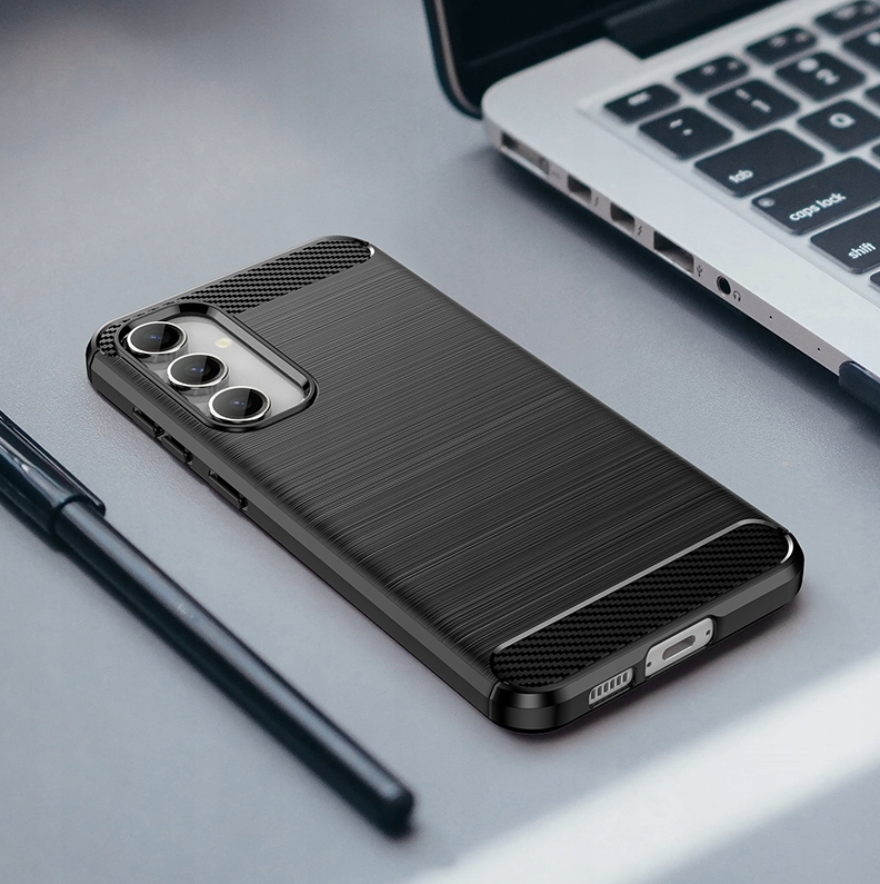 Spacecase Carbon - Θήκη Σιλικόνης - Samsung Galaxy S23 FE - Black (5905719105471)