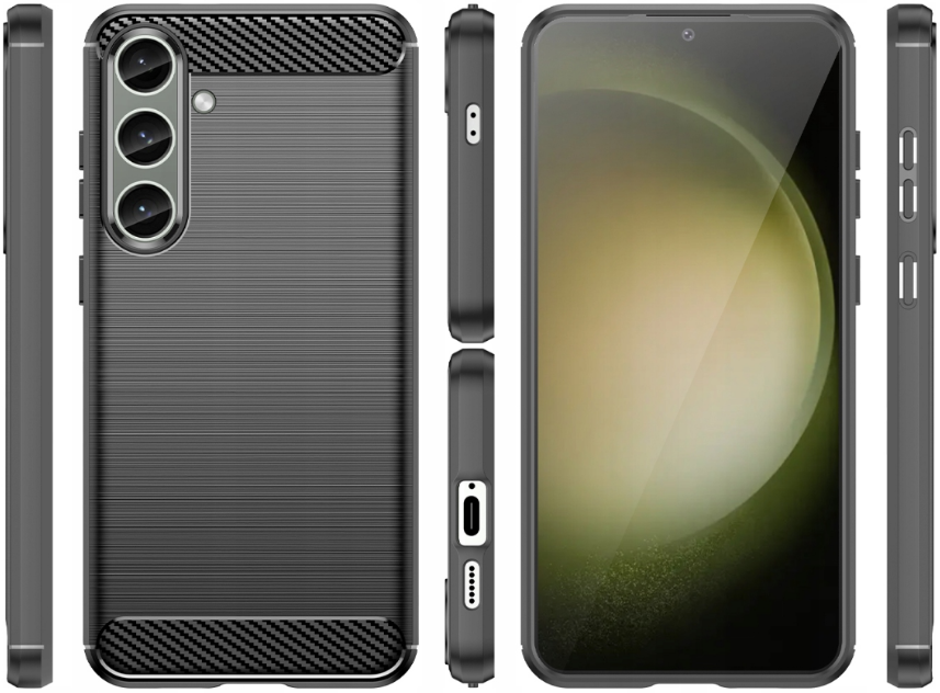 Θήκη Σιλικόνης - Samsung Galaxy S24 Plus - Spacecase Carbon - Black (5905719107024)
