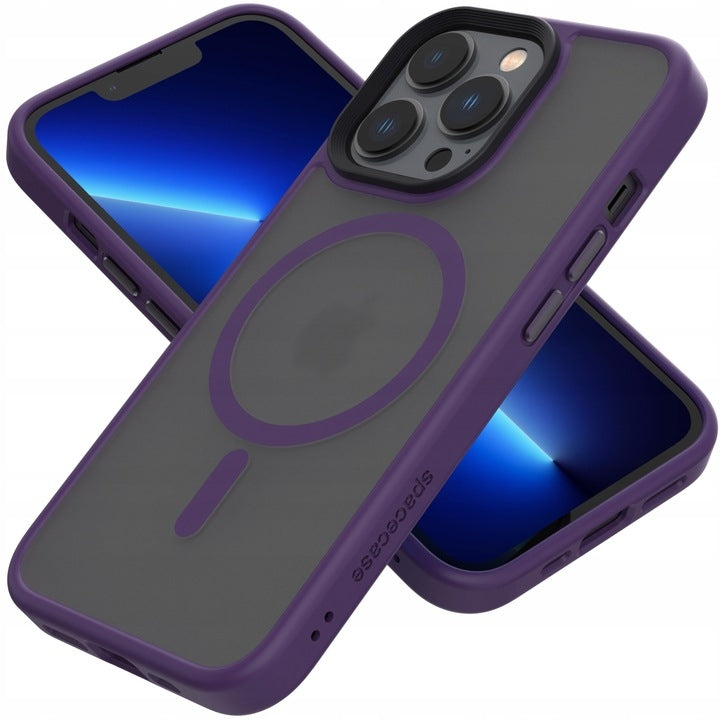 Spacecase Hybrid MagSafe - Σκληρή Ημιδιάφανη Θήκη MagSafe - Apple iPhone 13 Pro - Purple (5905719102883)