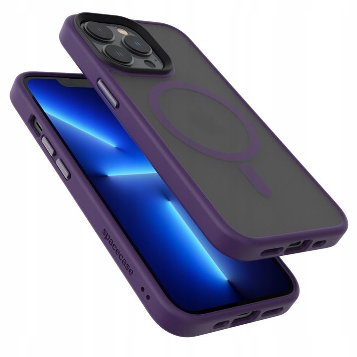 Spacecase Hybrid MagSafe - Σκληρή Ημιδιάφανη Θήκη MagSafe - Apple iPhone 13 Pro - Purple (5905719102883)