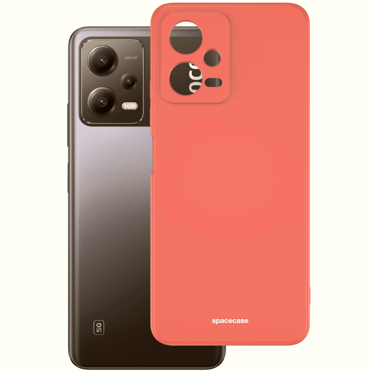 Spacecase Silicone Case - Θήκη Σιλικόνης Xiaomi Redmi Note 12 5G / Poco X5 - Red (5905123475368)