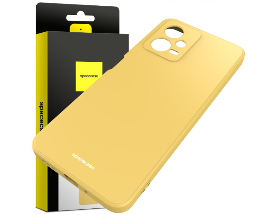 Spacecase Silicone Case - Θήκη Σιλικόνης Xiaomi Redmi Note 12 5G / Poco X5 - Yellow (5905123475375)