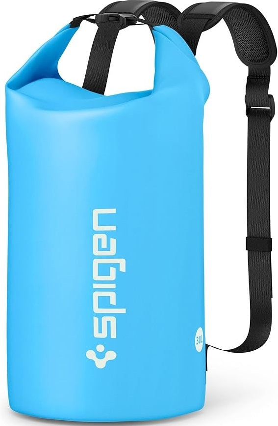 Spigen A631 Aqua Shield Waterproof Bag - Universal Αδιάβροχη Τσάντα Πλάτης - 30L - IPX6 - Sea Blue (AMP07229)
